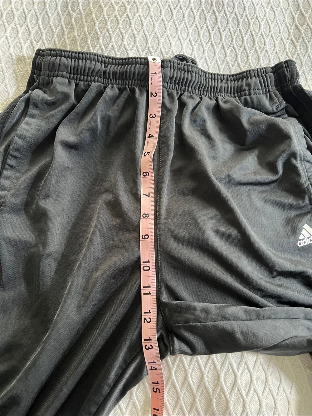 adidas Black Men's Track Pants with Side Stripes
